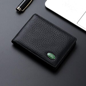 Funda para documentos de conducir, como licencia, registro, tarjetas de presentación y tarjetas bancarias, con el logotipo de Land.
