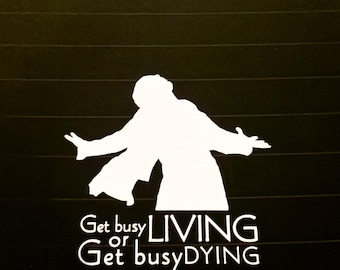 Druk bezig met leven - Shawshank-verlossing - Andy Dufresne - autosticker