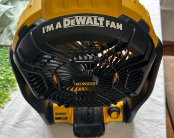 Dewalt power tools. Dewalt fan sticker.