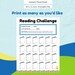 Kids Reading Challenge Printable Worksheets - Book Tracker, Journal ...