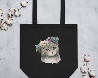 Fancy Cat tote bag