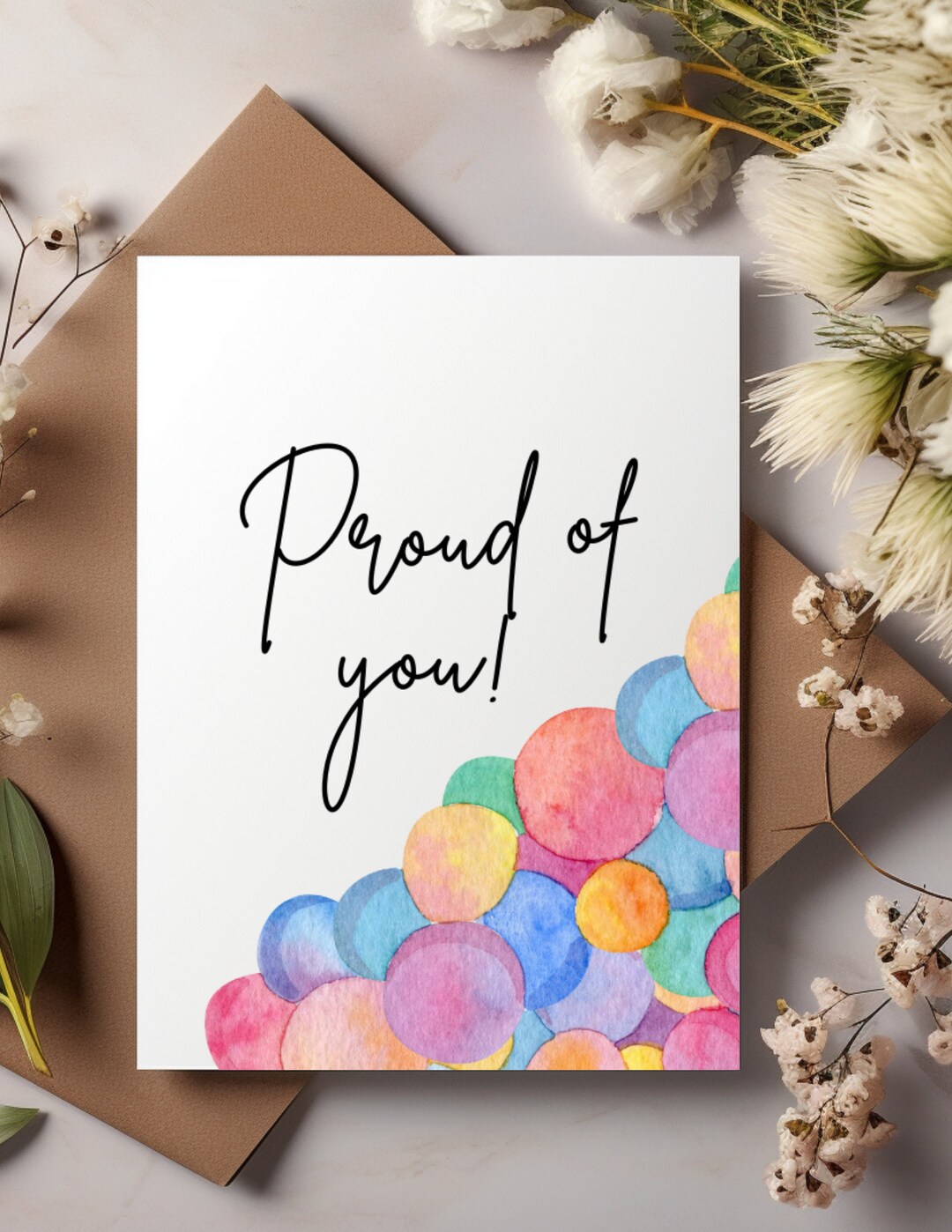 Proud of You Greeting Card Blank Inside - Etsy