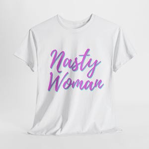 Camiseta feminina de algodão pesado unissex desagradável