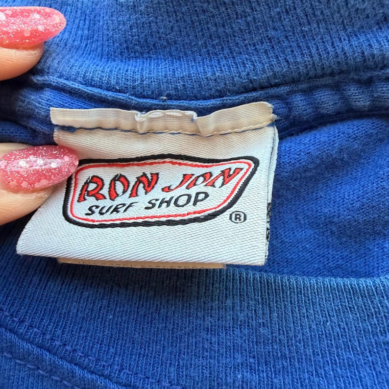 Vintage Ron Jon Mens One Of A Kind Graphic T-Shirt XL Blue Cocoa Beach Surf Tee image 5