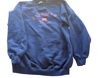 Bluza męska Vintage New England Patriots z okrągłym dekoltem L z lat 90. NFL Legends Athletic