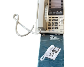 Vintage GE General Electric Phone 2-9435 PROSERIES Speaker, 2 line Mem Kitchen