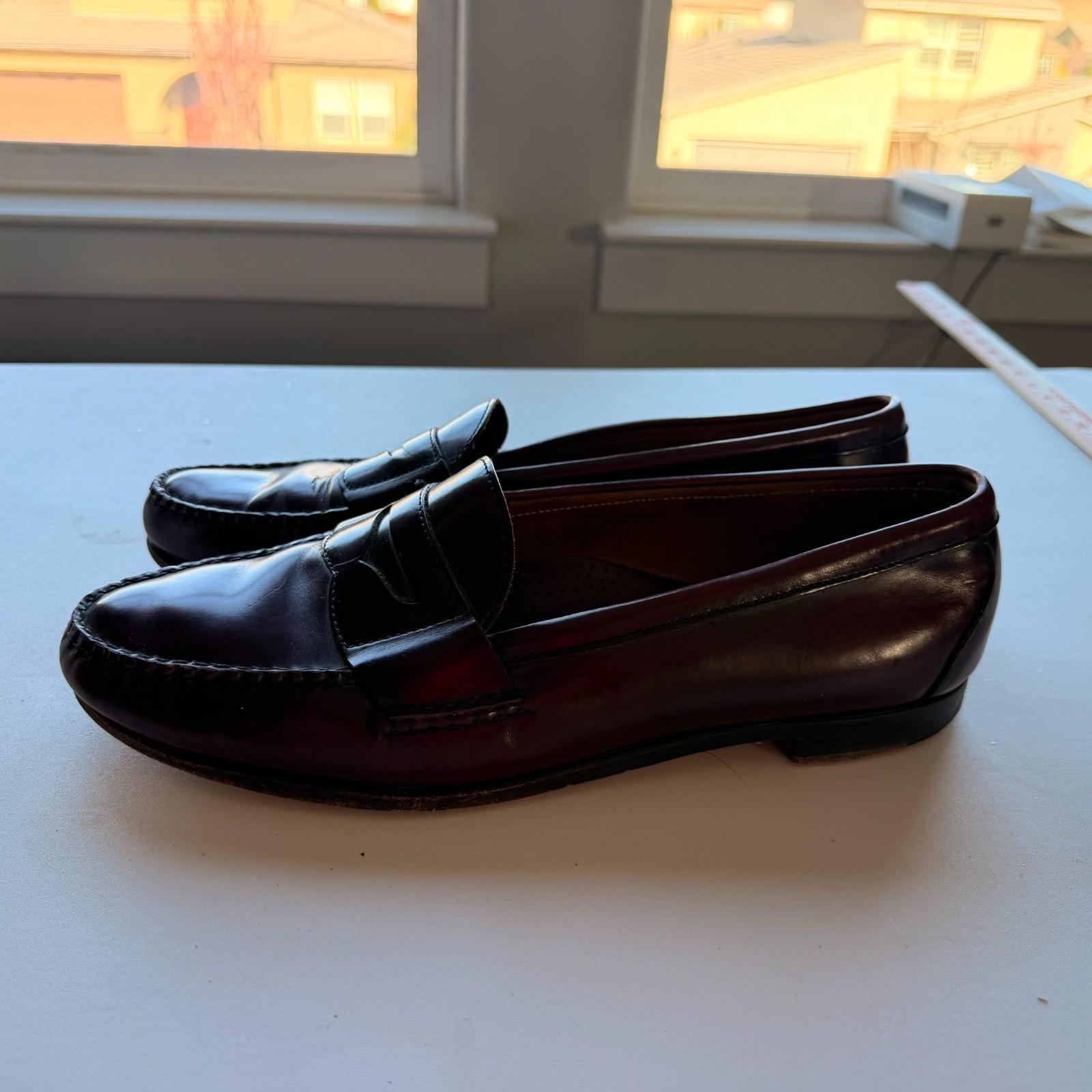 Vintage Footjoy Burgundy  Leather Classic Handsewn Penny Loafers Size‎ 13 D  USA Footjoy Men main image 3