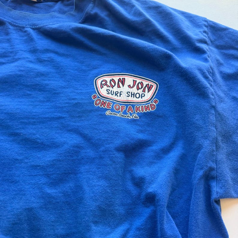 Vintage Ron Jon Mens One Of A Kind Graphic T-Shirt XL Blue Cocoa Beach Surf Tee image 7