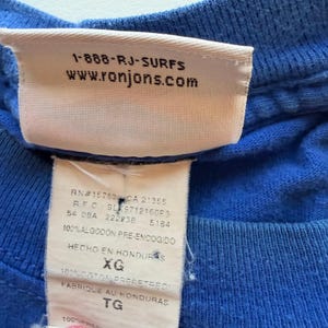 Vintage Ron Jon Mens One Of A Kind Graphic T-Shirt XL Blue Cocoa Beach Surf Tee image 4