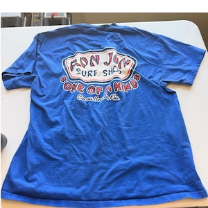 Vintage Ron Jon Mens One Of A Kind Graphic T-Shirt XL Blue Cocoa Beach Surf Tee image 2