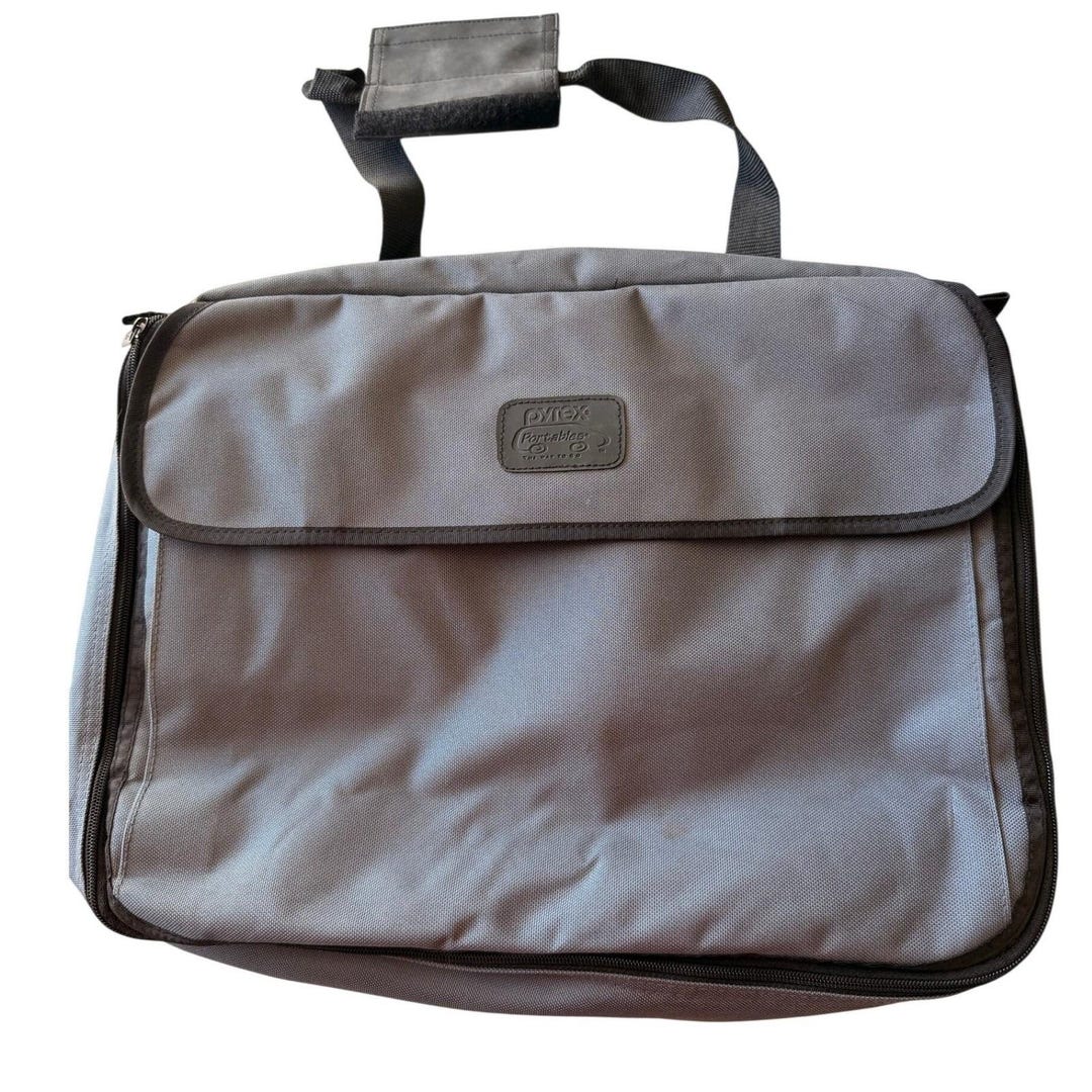 Pyrex Case Pyrex Insulated Portables Casserole Carrier Bag Large 13 X 9 Gray ...