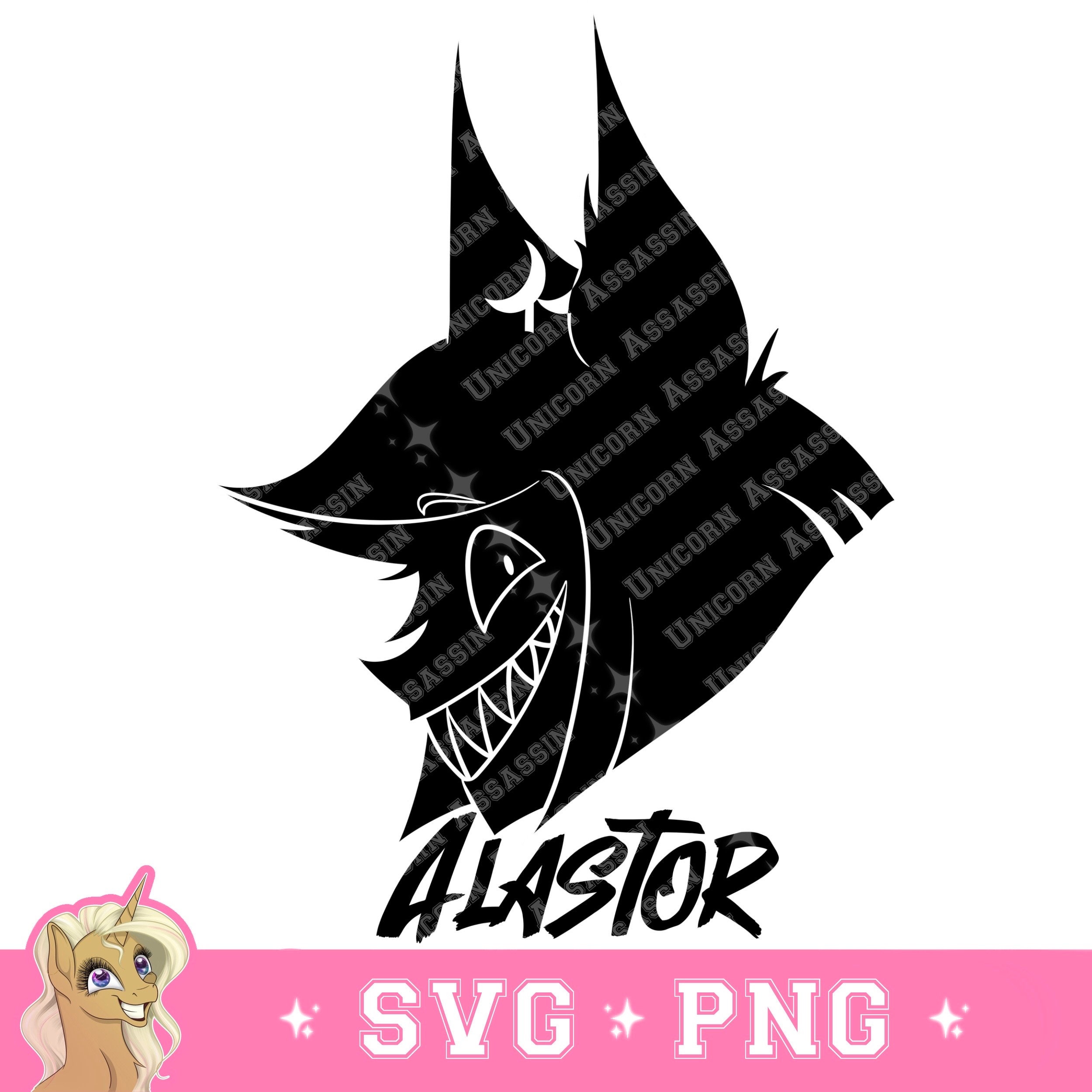 Alastor Radio Static SVG/PNG Digital Download for Cricut and DIY Crafts