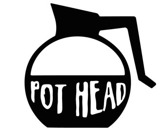 Pot Head Coffee Lover SVG/PNG Téléchargement numérique pour Cricut et autres métiers de bricolage