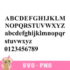 Cricut Letters Graphic Bundle Alfabeto SVG PNG Download digital para artesanato DIY, decalques, camisetas, outros Times New Roman Bold para arquivos de corte de vinil