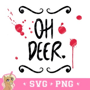 DIY Alastor’s Mug Oh Deer! (As seen in S1 E2) Cricut SVG/PNG File Digital Download