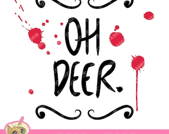 DIY Alastor’s Mug Oh Deer! (As seen in S1 E2) Cricut SVG/PNG File Digital Download
