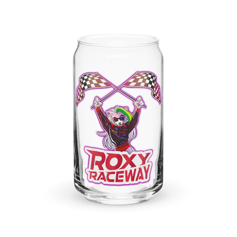 Fnaf Roxy Raceway Logo Roxy Raceway Roxanne Wolf FNAF Can-shaped Glass - Etsy