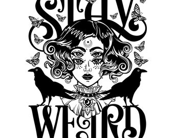 Stay Weird Wednesday Inspired SVG/PNG Digital Download for Cricut and DIY Crafts