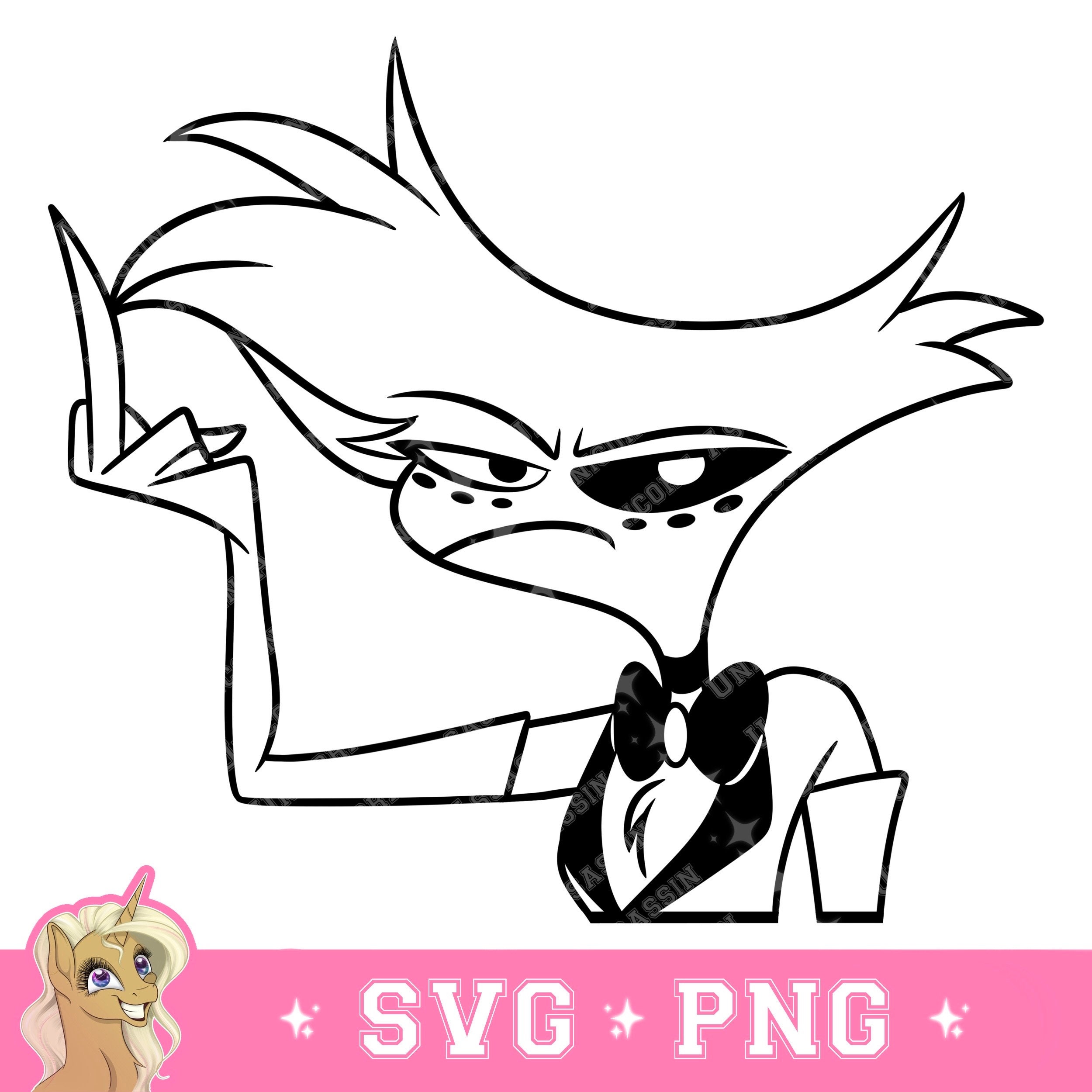 Irritated Angel “our Singular Resident!” SVG/PNG Digital Download