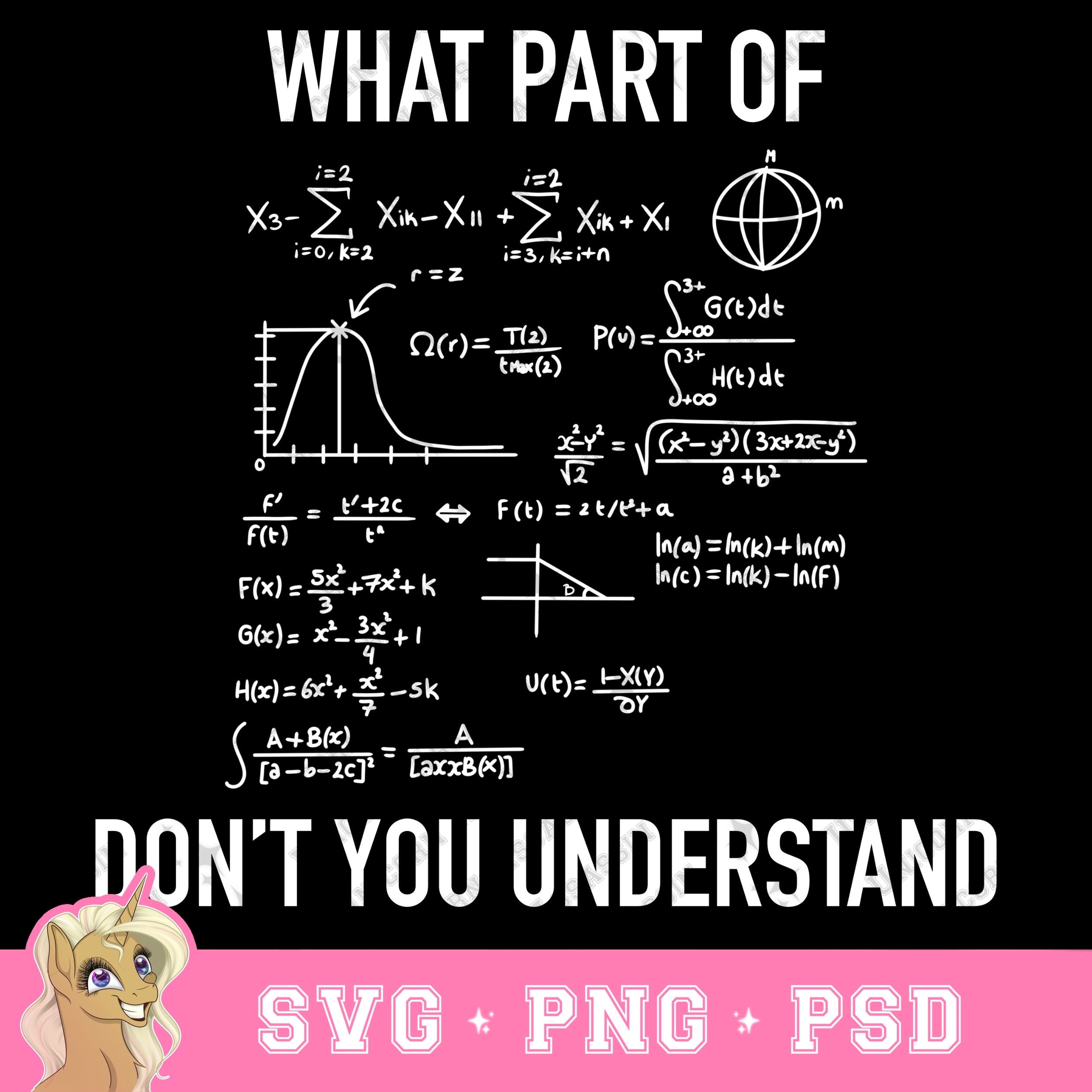 What Part Of This Equation Don’t You Understand? SVG_PNG_PSD Instant Digital Download for Cricut and other DIY Crafts Funny Engineering
