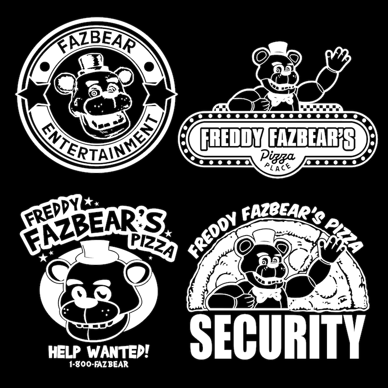Graphic Bundle (5) - Fazbear Pizza Security FNAF SVG Digital Download ...