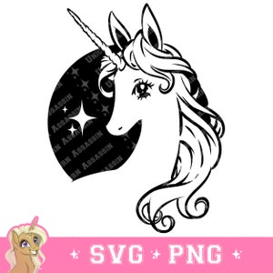 Anime Style Last Unicorn Cricut SVG/PNG Image for DIY Crafts, Stickers