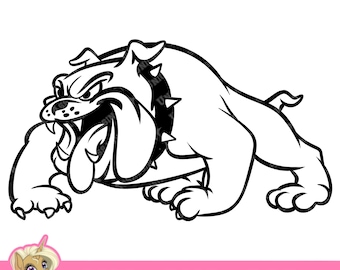 Bulldog School Mascot SVG PNG PSD Digital Download for Cricut and Do-It-Yourself Crafts