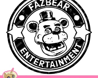 Fazbear Entertainment SVG/PNG Digital Download for Cricut decals,stickers, heat transfers and DIY Crafts