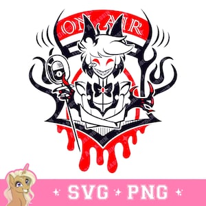 Alastor "On Air" SVG/PNG Descarga digital para Cricut y DIY Crafts Hazbin Hotel