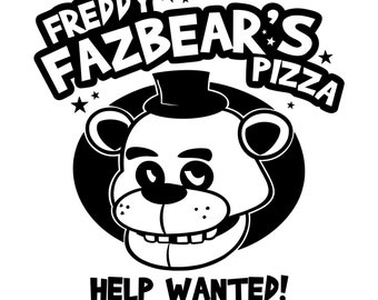 Freddy Fazbear Help Wanted! SVG/PNG Digital Download for Cricut and DIY Crafts