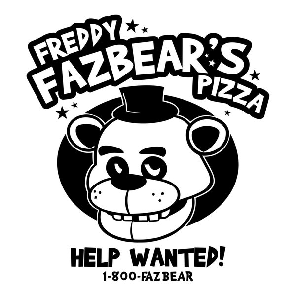 Freddy Fazbear Help Wanted! SVG/PNG Digital Download for Cricut and DIY Crafts