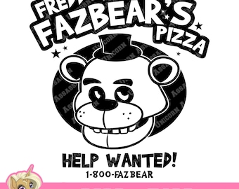 Freddy Fazbear Help Wanted! SVG/PNG Digital Download for Cricut and DIY Crafts