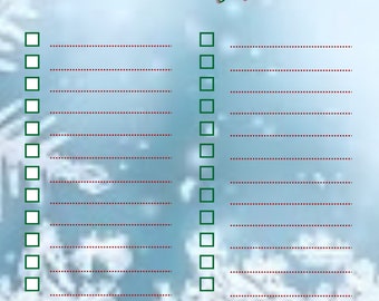 Holiday Gift List