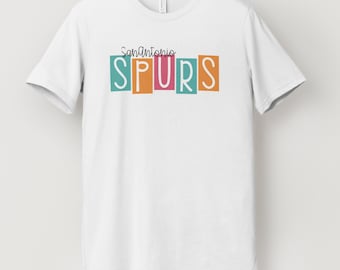 T-shirt San Antonio Spurs, png-sublimatieontwerp