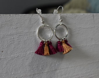 Tassel dangle earrings