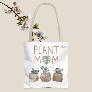 Tote Bag Plant Mom Gift,  Plant Lover,Plant Lover Tote Bag, Gardening Bag gift mom Gifts for mother day birthday gift cute plant Tote Bag