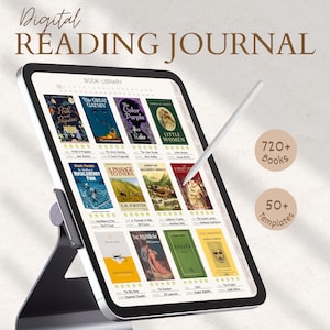 Digital Reading Journal Digital Reading Tracker Journal Goodnotes Reading Planner Ipad Book Tracker Digital Reading Log Book Review