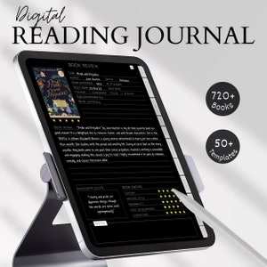 Diario di lettura digitale Registro di lettura digitale Goodnotes Book Tracker Diario di lettura digitale Goodnotes Reading Tracker Pianificatore di lettura digitale