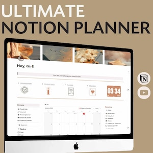 2025 Notion Planner Notion Template Notion All In One Notion Life Planner Notion Dashboard Notion Aesthetic Ultimate Notion