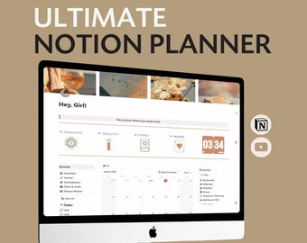 2026 Notion Planner Notion Template Notion All In One Notion Life Planner Notion Dashboard Notion Aesthetic Ultimate Notion