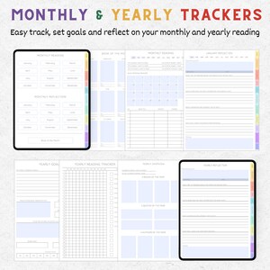 Digital Reading Journal Digital Reading Log Goodnotes Book Tracker ...