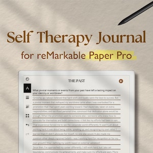 Diario de autoterapia para reMarkable Paper Pro, Diario de sanación, Niño interior, Atención plena, Terapia, Ansiedad, Diario espiritual