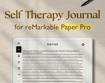 Self Therapy Journal for reMarkable Paper Pro, Healing Journal, Inner Child, Mindfulness, Therapy, Anxiety, Spiritual Journal