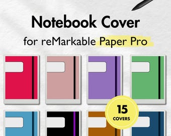 Notebook Cover for reMarkable Paper Pro, Abstract Cover Bundle for reMarkable, Notebook for remarkable, Templates for reMarkable, Notepad