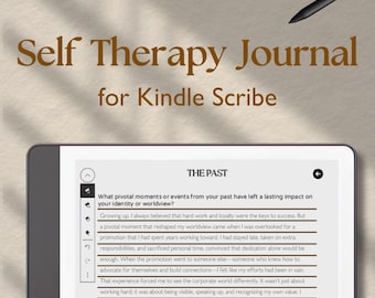 Self Therapy Journal, Kindle Journal, Healing Journal, Inner Child, Mindfulness, Therapy, Anxiety, Spiritual Journal Kindle Scribe Template