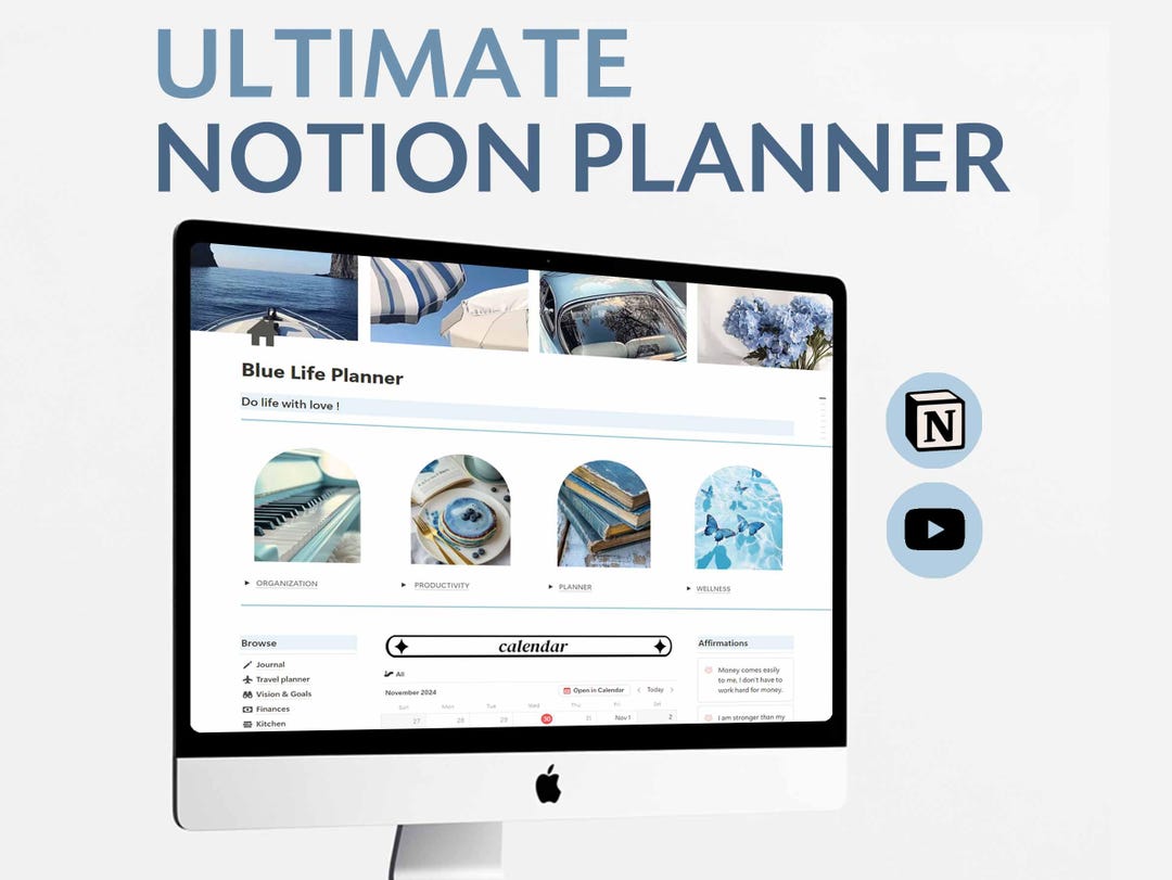 2025 Notion Life Planner Notion All in One Planner Ultimate Notion ...