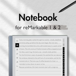 Notebook for reMarkable 2, Notebook Template, Dotted, Lined, Grid, Cornel, Graph, Templates for reMarkable, Note Templates