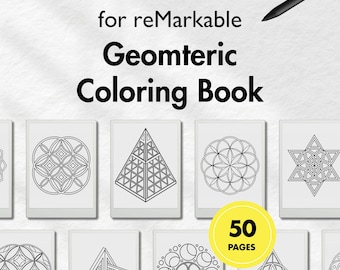 Coloring Book for reMarkable Paper Pro, templates for remarkable, Digital Adult Coloring Book, Mindfulness book, Calming Coloring Book