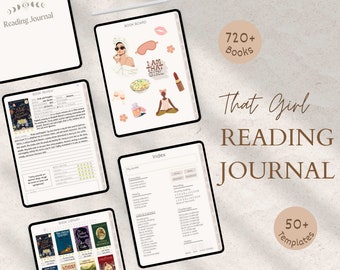 That Girl Journal Digital Reading Journal Digital Reading Tracker Journal Book Reading Journal Book Tracker Digital Reading Log Book Review