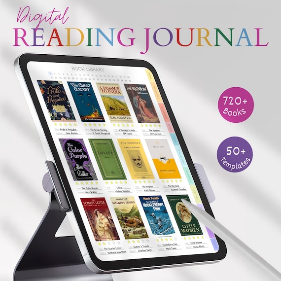Digital Reading Journal Digital Reading Log Goodnotes Book Tracker Digital Book Journal Goodnotes Reading Tracker Digital Reading Planner